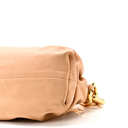 Bottega Veneta Calfskin Teen Chain Pouch Almond 9 of 9