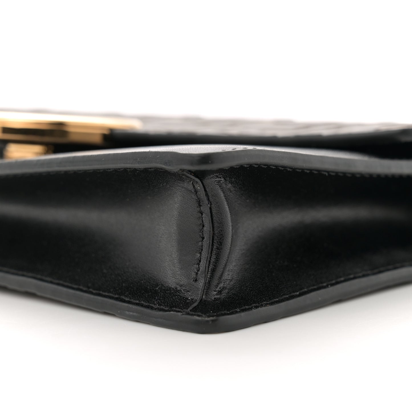 Vitello Cruise F is Fendi Bi-Color FF 1974 Embossed Medium Envelope Wallet On Chain Aspargo Maya Black Maya
