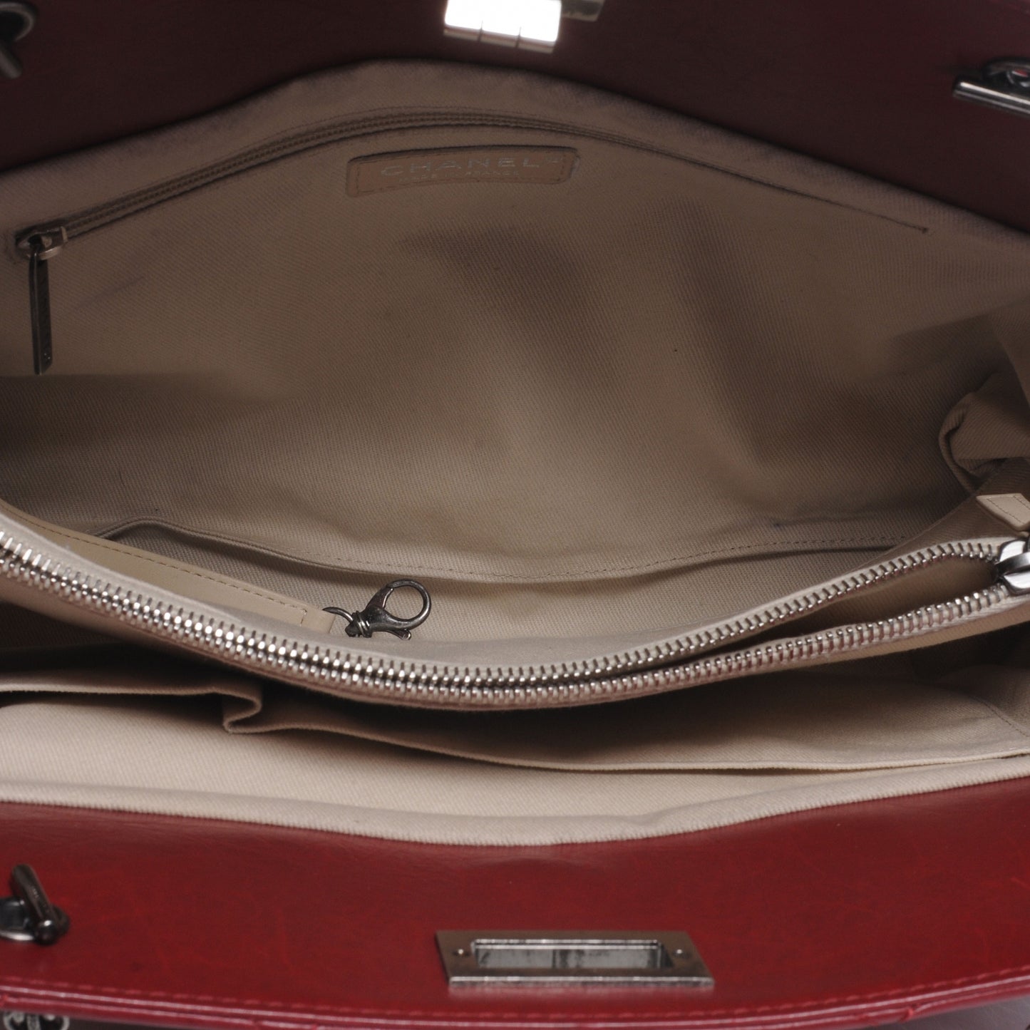 Aged Calfskin Reissue Tote Dark Red