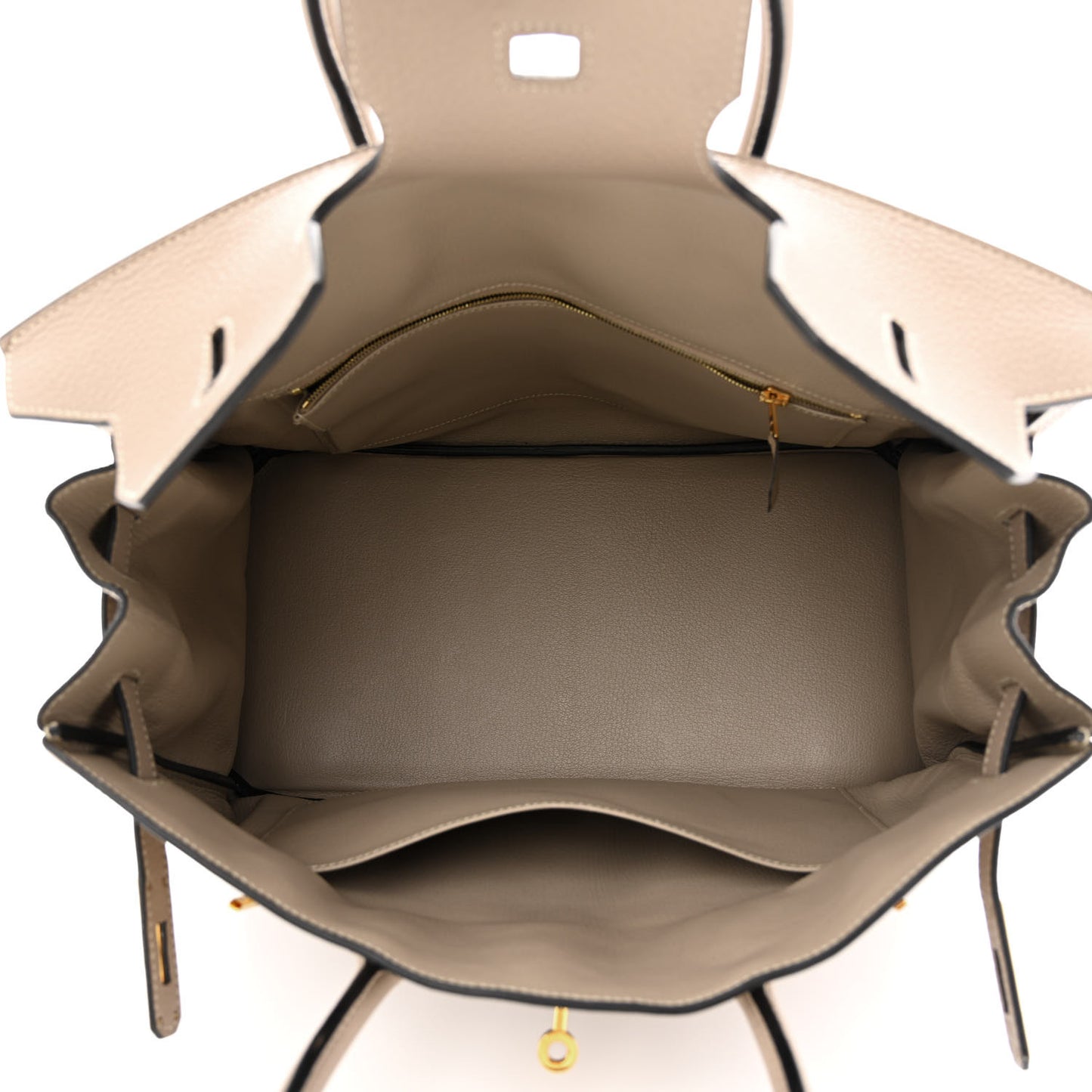 Taurillon Clemence Birkin 35 Gris Tourterelle