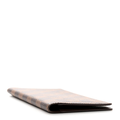 Louis Vuitton Damier Ebene Checkbook Cover Wallet 4 of 13
