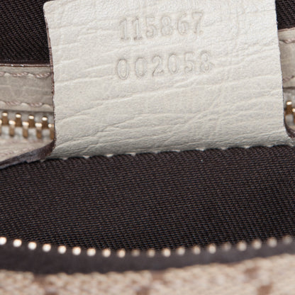 Gucci Monogram Medium Horsebit Chain Hobo Off White 7 of 7