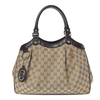 Gucci Monogram Medium Sukey Tote Dark Brown 1 of 12