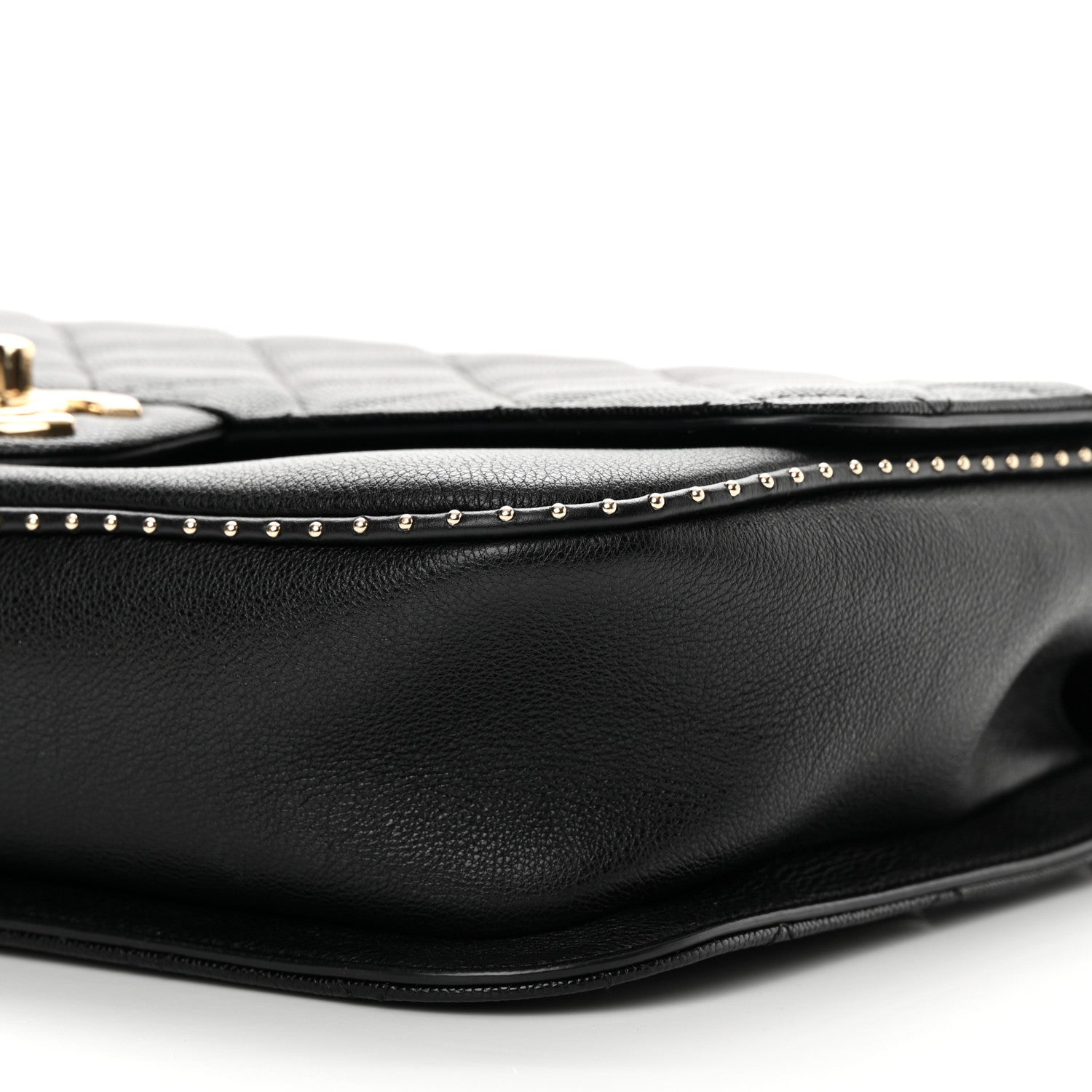 Chanel Caviar Quilted Large Studded Flap Black 9 of 12