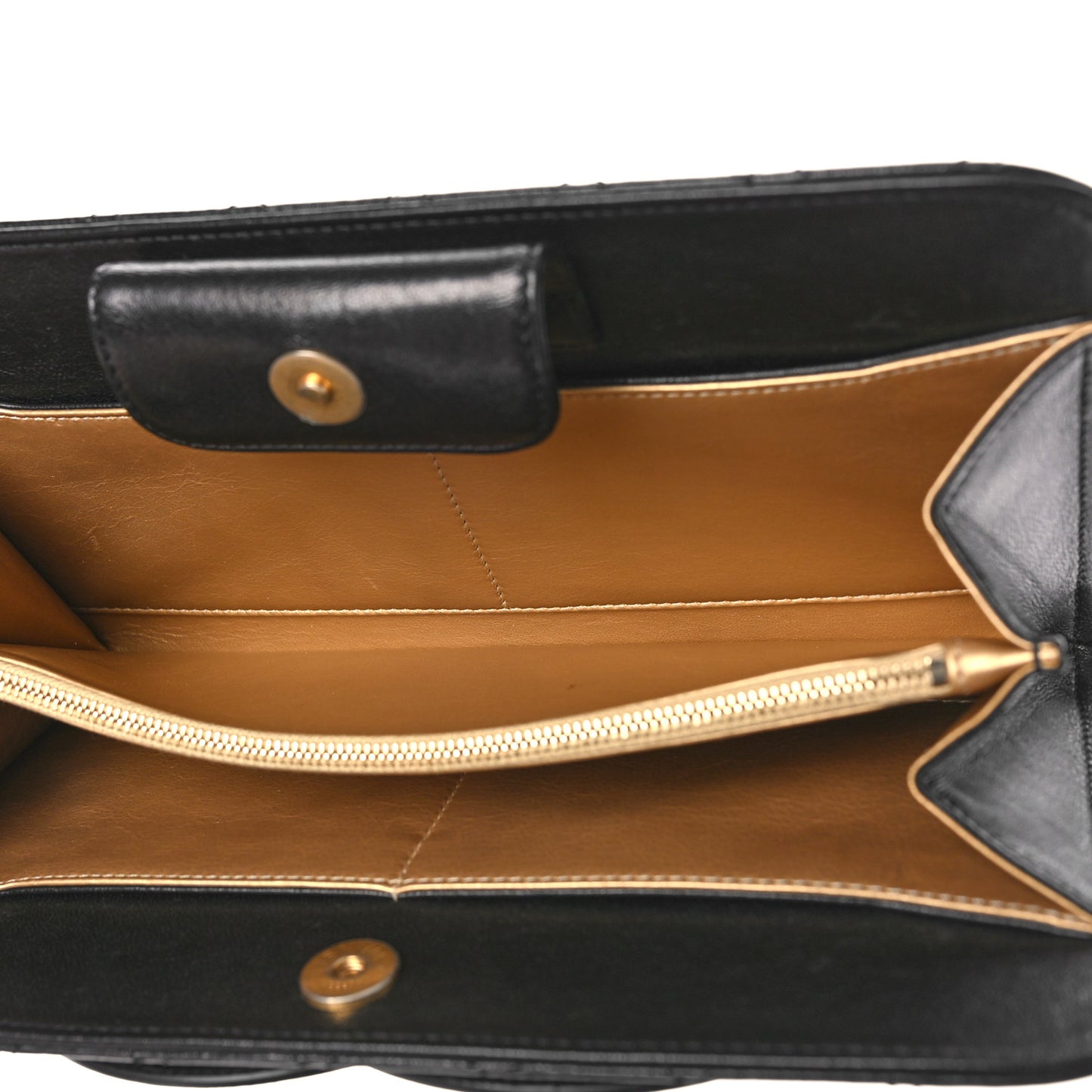 Lambskin Quilted Coco Midnight Clutch Black