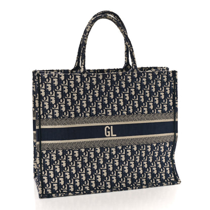 Christian Dior Oblique Large Book Tote Blue Multicolor 3 of 12
