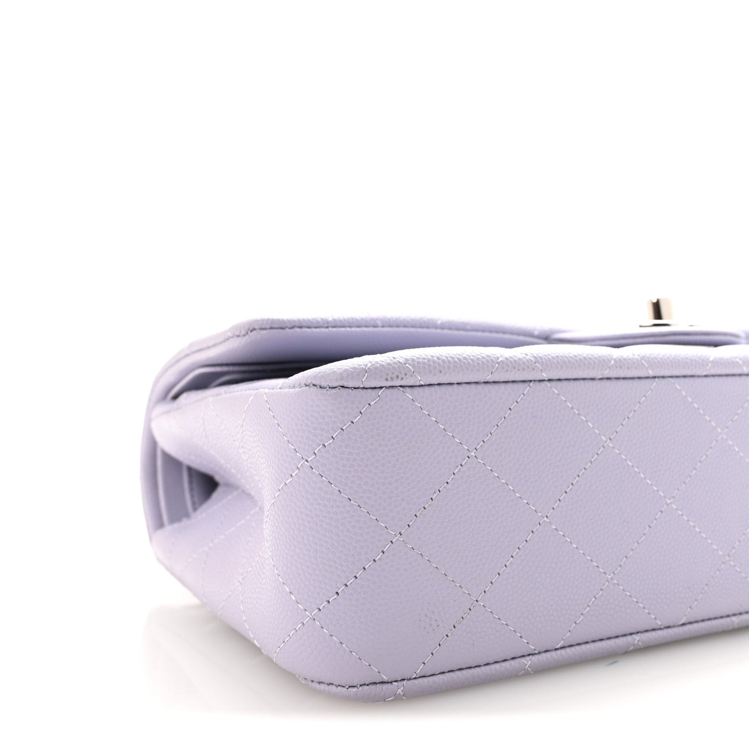 Chanel Caviar Quilted Medium Double Flap Light Purple 9 of 10