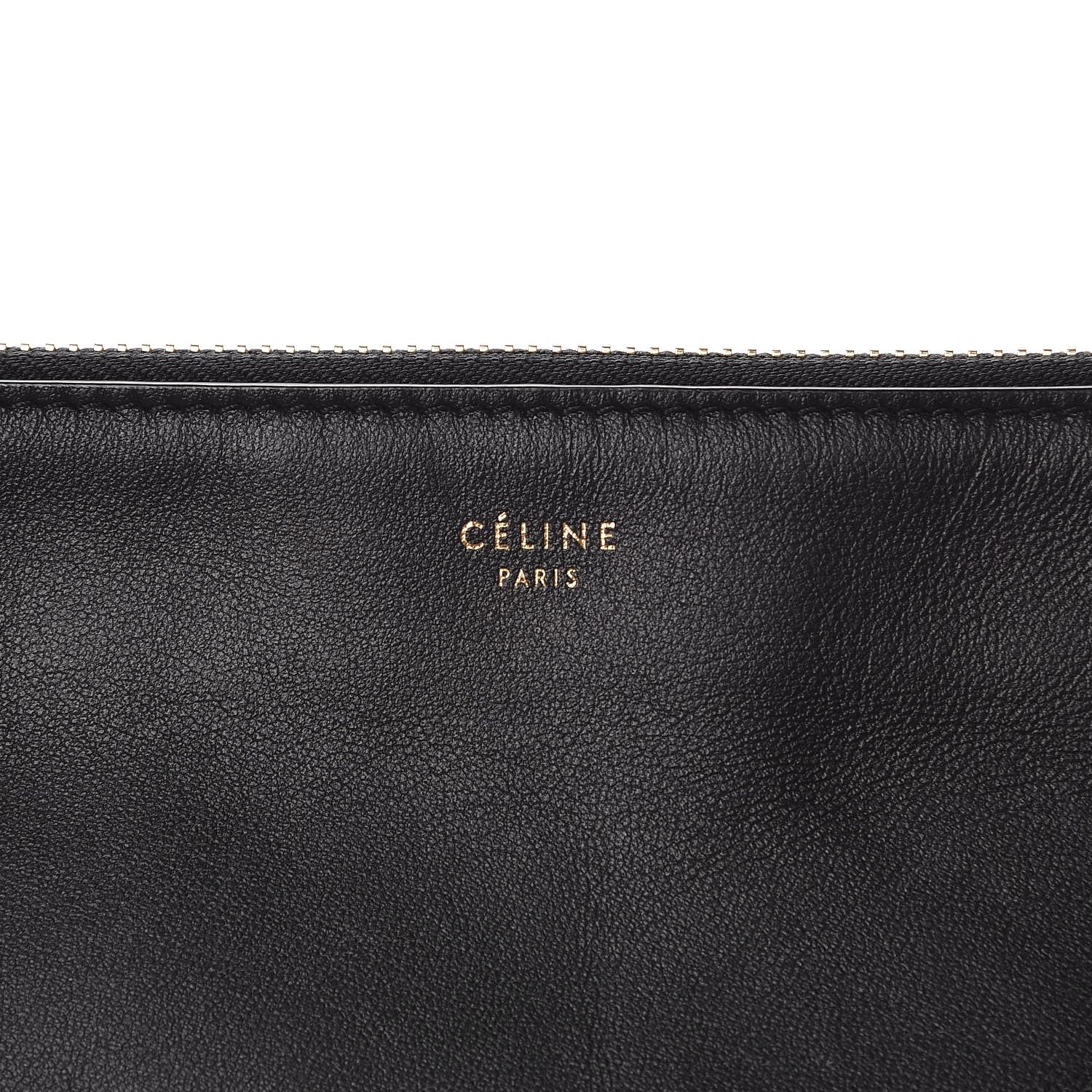 Celine Lambskin Large Trio Crossbody Bag Black 7 of 13