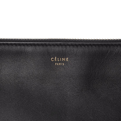 Celine Lambskin Large Trio Crossbody Bag Black 7 of 13