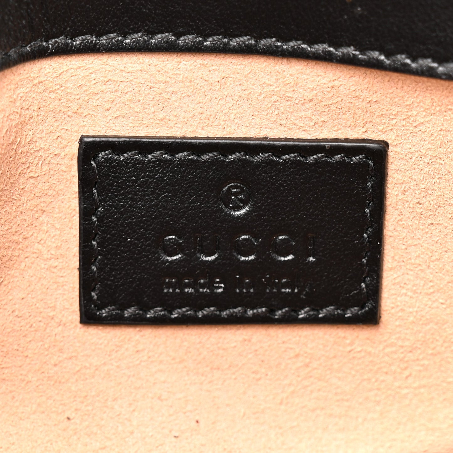 Calfskin Matelasse Monochrome GG Marmont Chain Belt Bag Black