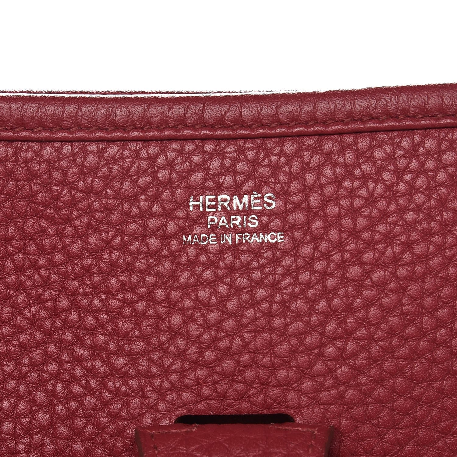 Hermes Taurillon Clemence Evelyne III GM Rubis 8 of 8
