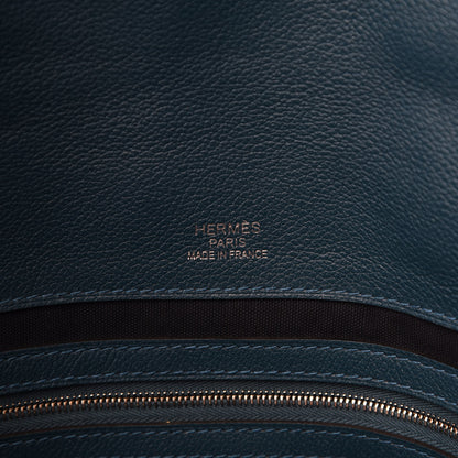 Hermes Taurillon Cristobal Cityslide Messenger Colvert Bleu Indigo 6 of 9