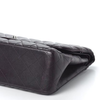 Chanel Lambskin Quilted Jumbo Double Flap Purple 6 of 9