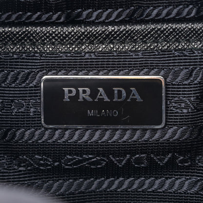 Prada Tessuto Nylon Saffiano Medium Backpack Black 8 of 10