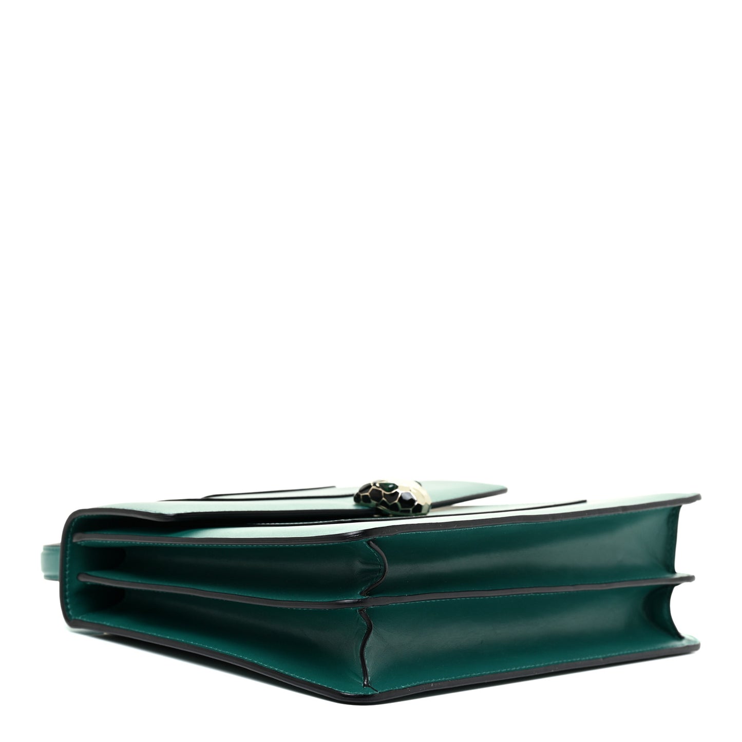 Calfskin Serpenti Forever Top Handle Emerald Green