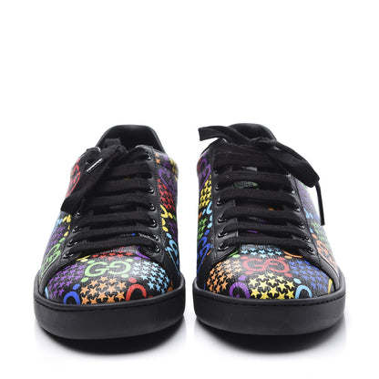 Gucci GG Supreme Monogram Psychedelic Womens Ace Sneakers 37 Black Multicolor 3 of 11