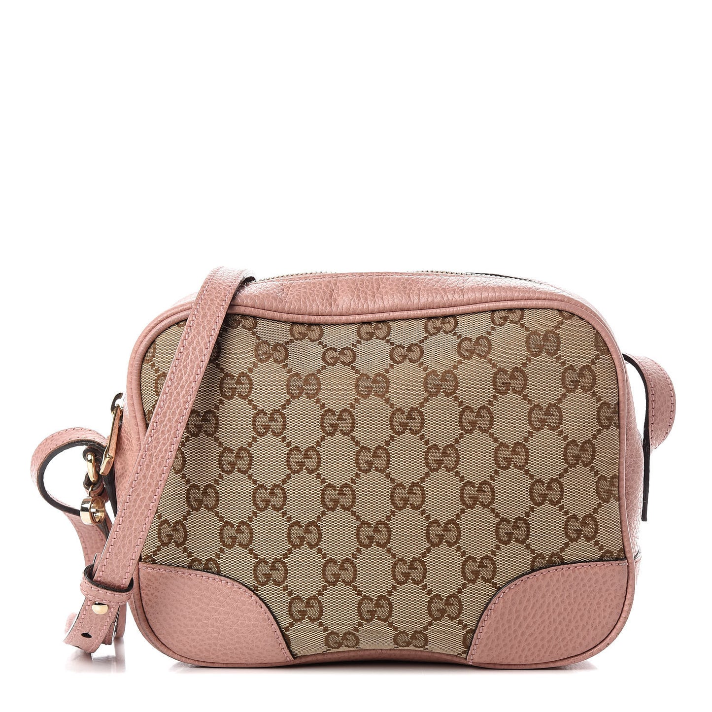 Monogram Mini Bree Messenger Bag Beige Soft Pink