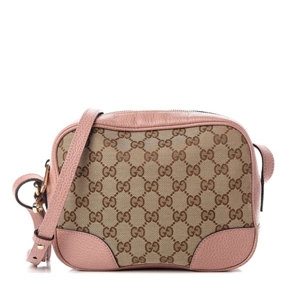 Gucci Monogram Mini Bree Messenger Bag Beige Soft Pink 1 of 14