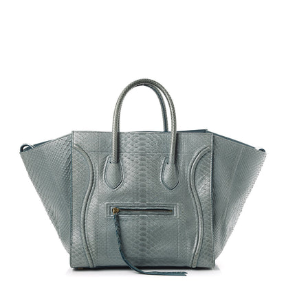 Celine Python Medium Phantom Luggage Blue 1 of 14
