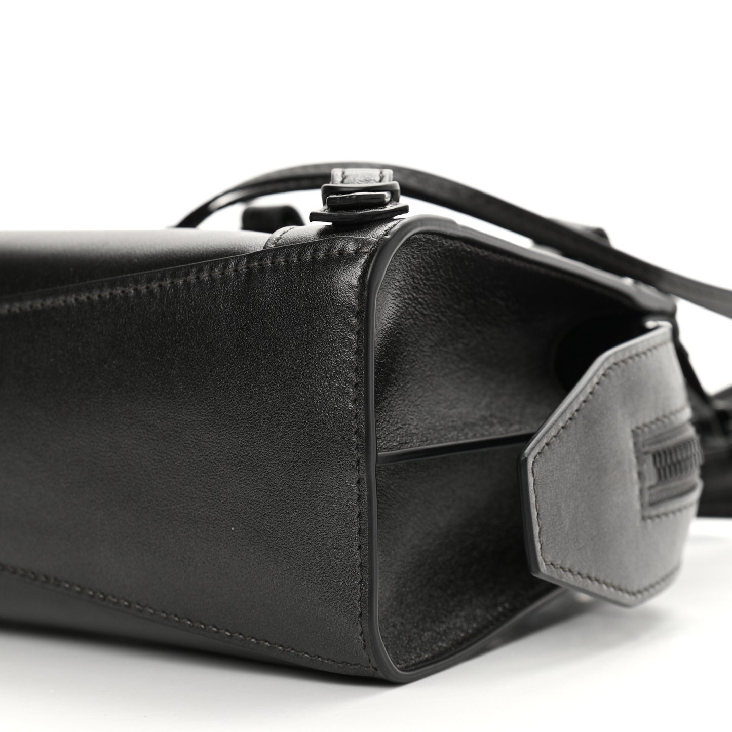 Smooth Calfskin Neo Classic Black Hardware Mini City Gunmetal