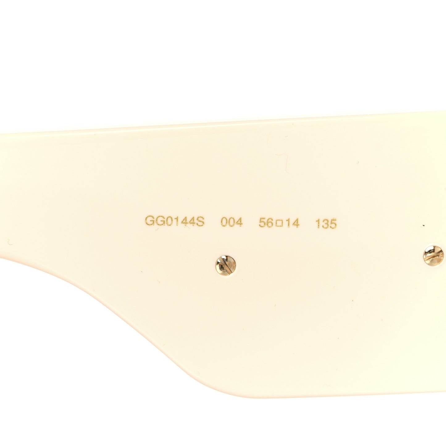 Acetate Crystal Oversize Hollywood Forever Sunglasses GG0144S Ivory