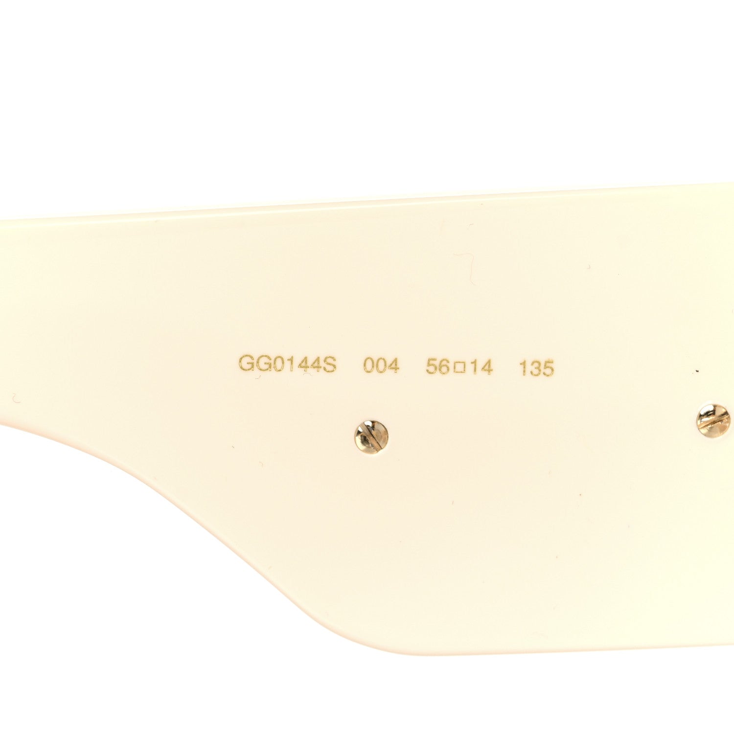 Gucci Acetate Crystal Oversize Hollywood Forever Sunglasses GG0144S Ivory 6 of 8