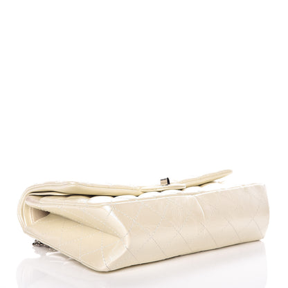 Chanel Metallic Aged Calfskin Quilted 2.55 Reissue 226 Flap White 4 of 13