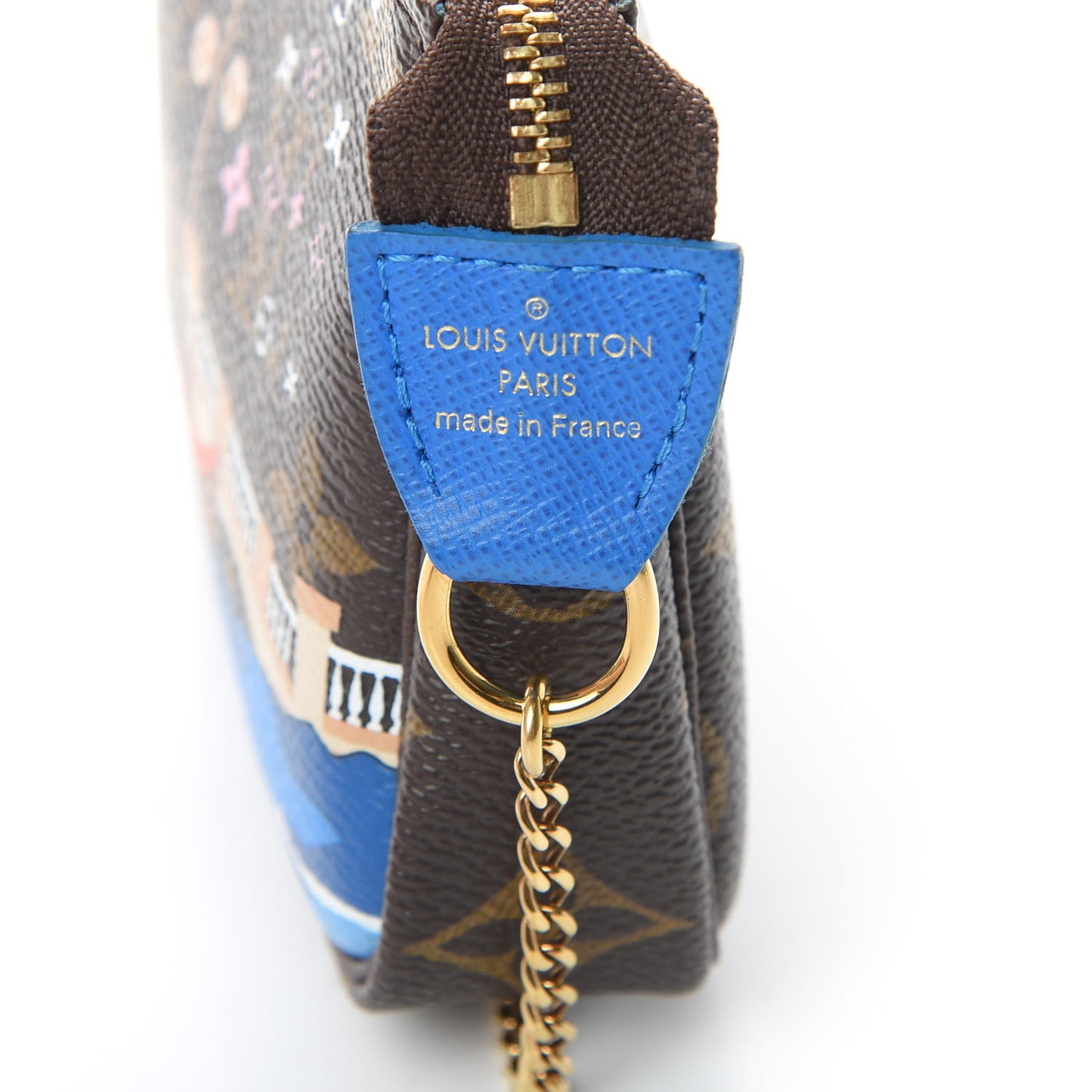 Monogram 2019 Christmas Animation Mini Venice Pochette Accessories Blue