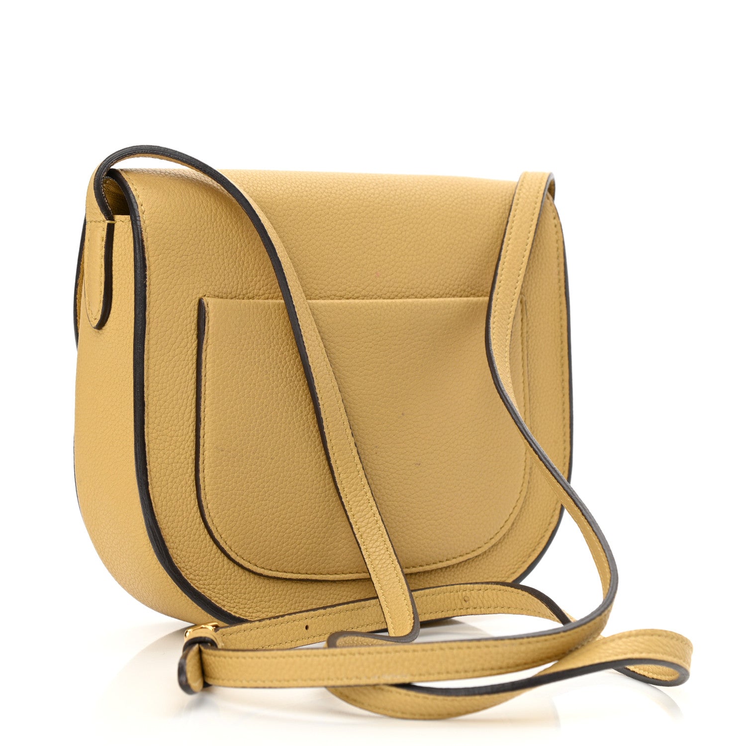Celine Grained Calfskin Small Trotteur Vanilla 3 of 15