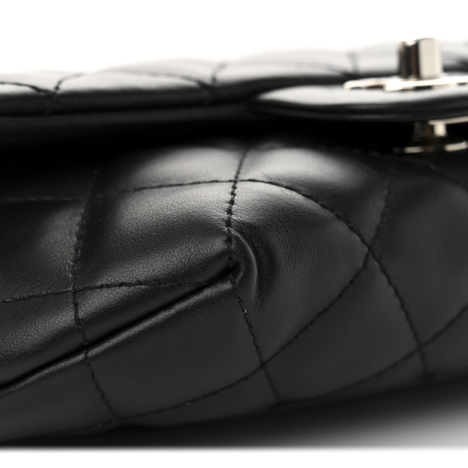 Chanel Calfskin Quilted CC Uniform Flap Belt Bag Black 10 of 11