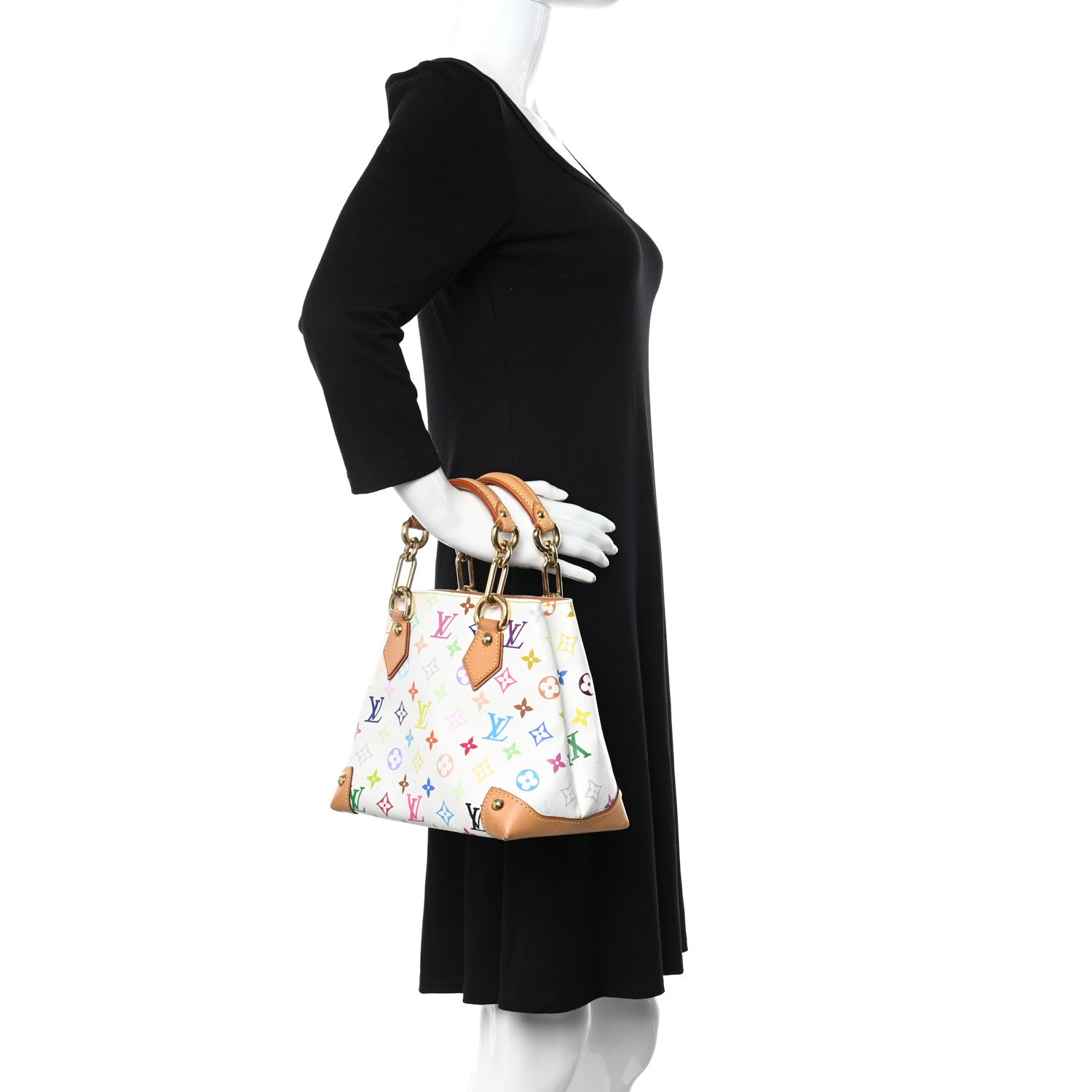 Louis Vuitton Monogram Multicolor Audra White 3 of 10