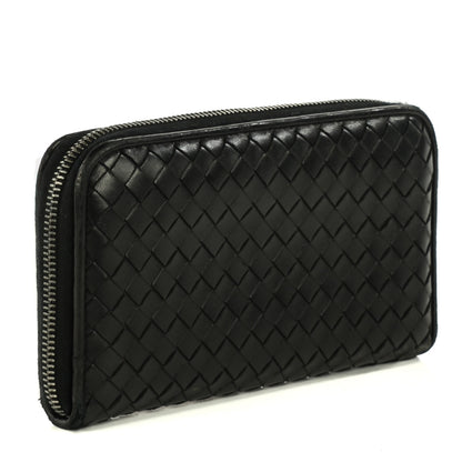 Bottega Veneta Nappa Intrecciato Zip Around Wallet Black 3 of 8