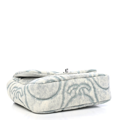 Chanel Denim CC Quilted Mini Square Flap Light Blue 3 of 4