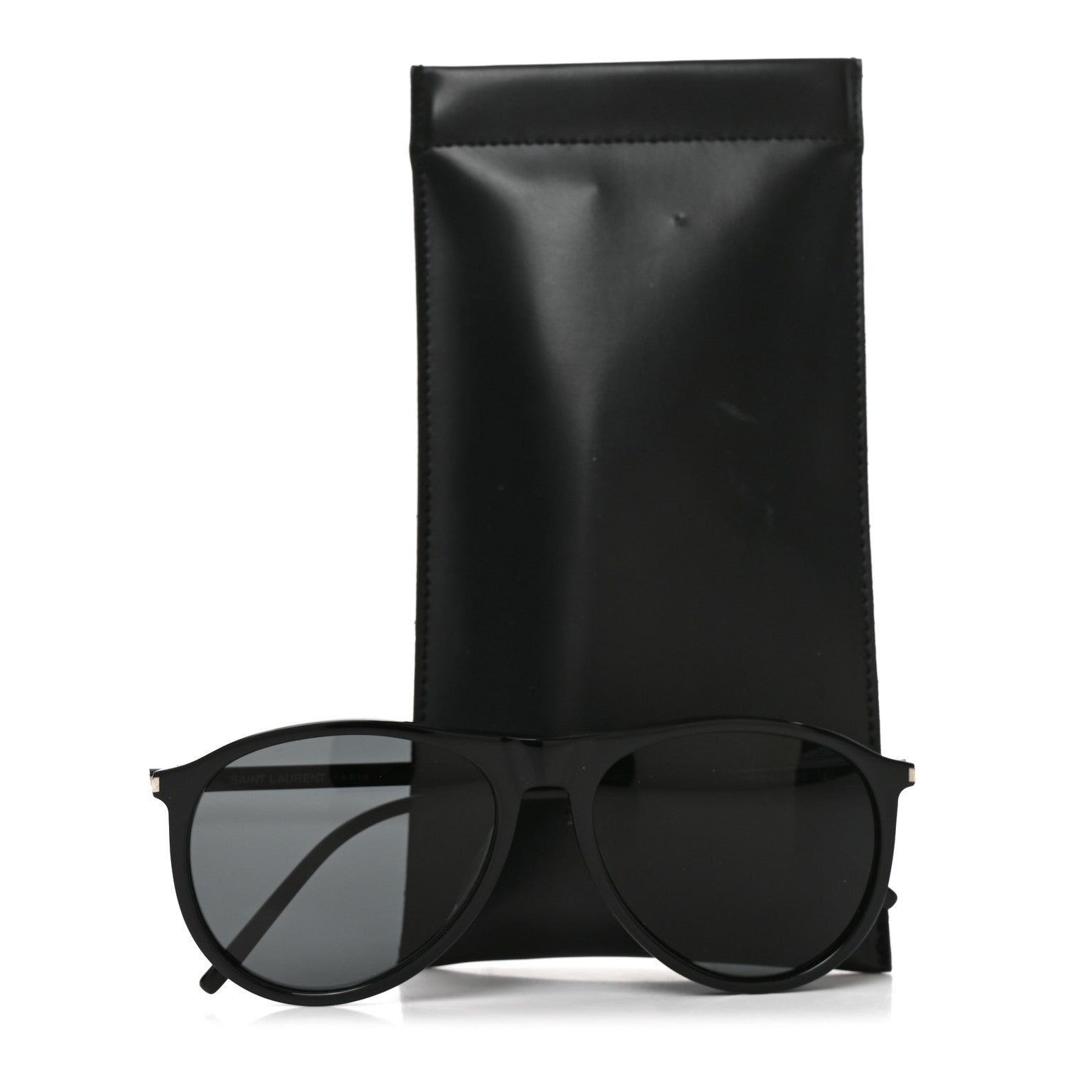 Saint Laurent Acetate Aviator Sunglasses SL 667 Black 7 of 7