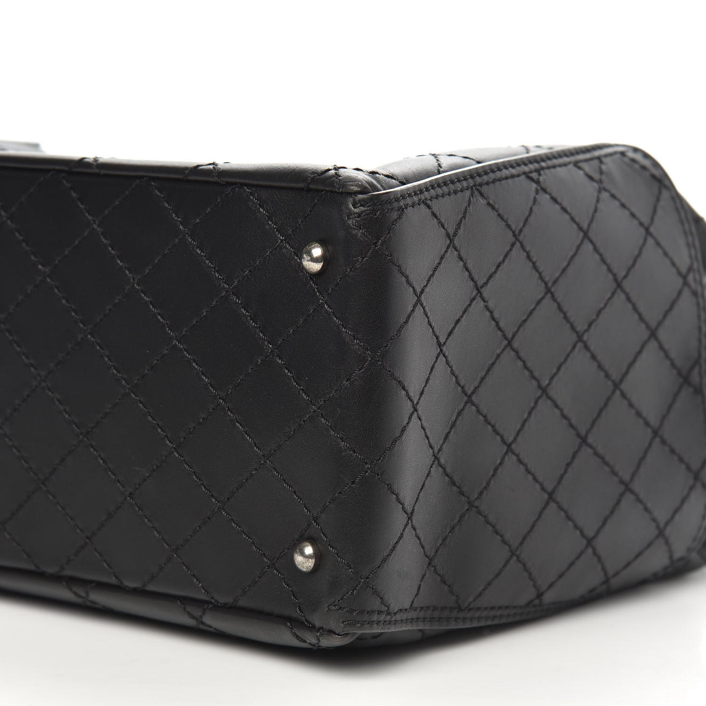 Calfskin CC Pocket Tote Black