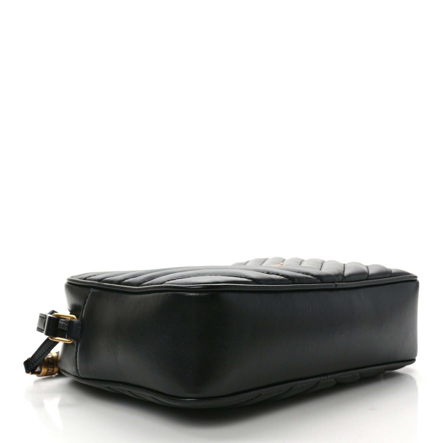 Saint Laurent Calfskin Matelasse Monogram Lou Camera Bag Black 4 of 10