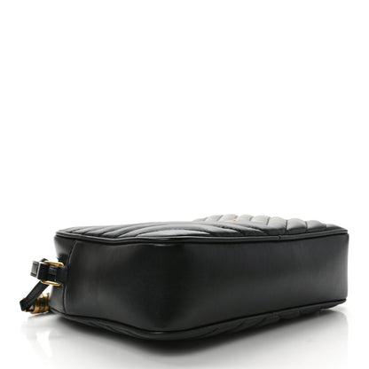 Saint Laurent Calfskin Matelasse Monogram Lou Camera Bag Black 4 of 10