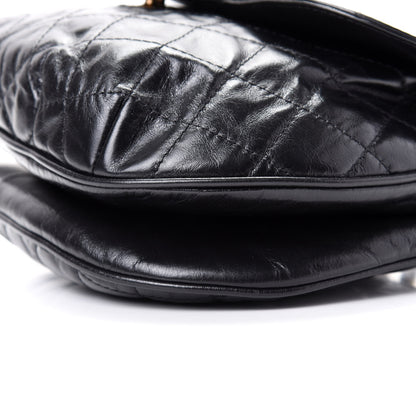 Chanel Glazed Calfskin Quilted Medium Bubble CC Flap Black 7 of 10