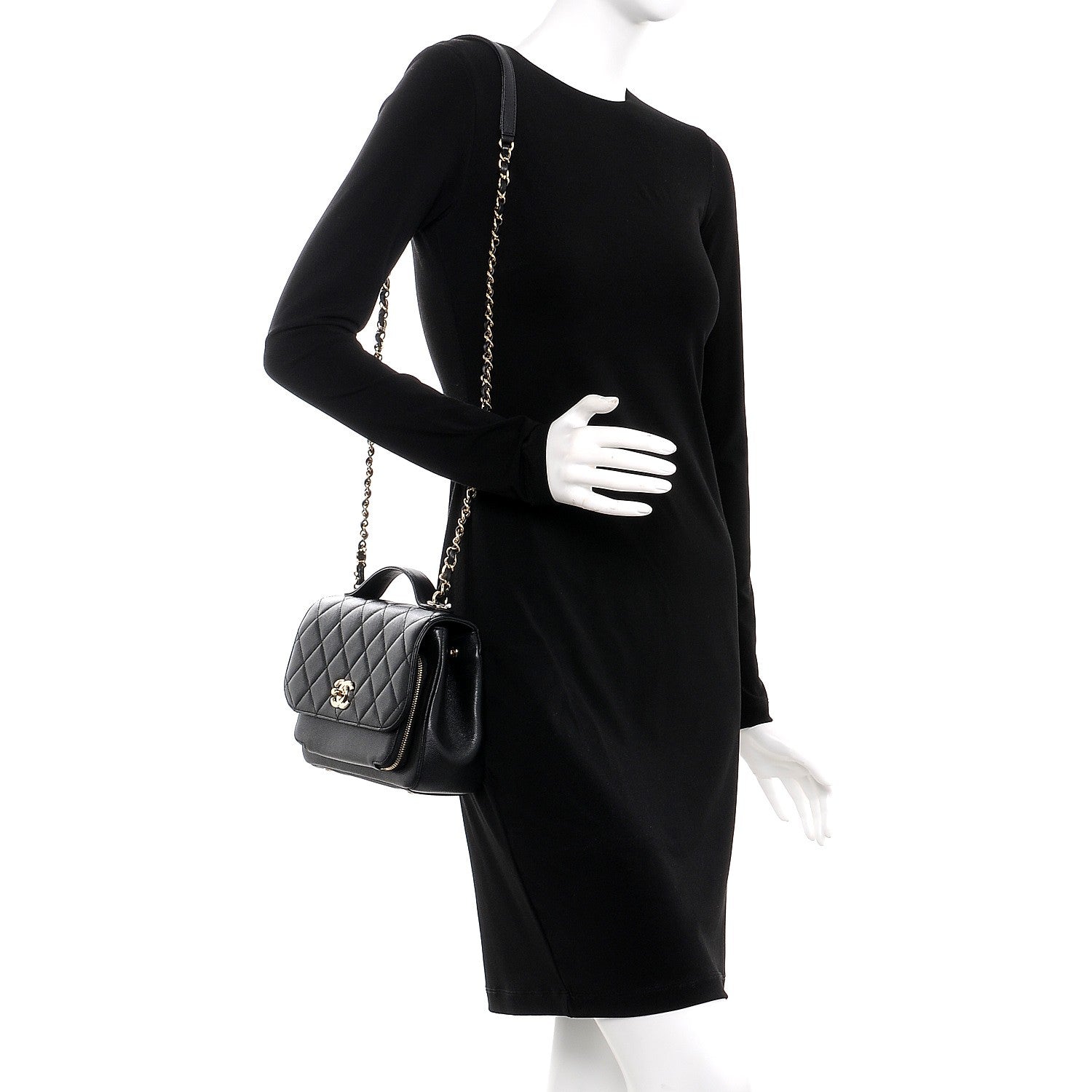 Chanel Caviar Quilted Medium Business Affinity Flap Black 2 of 8