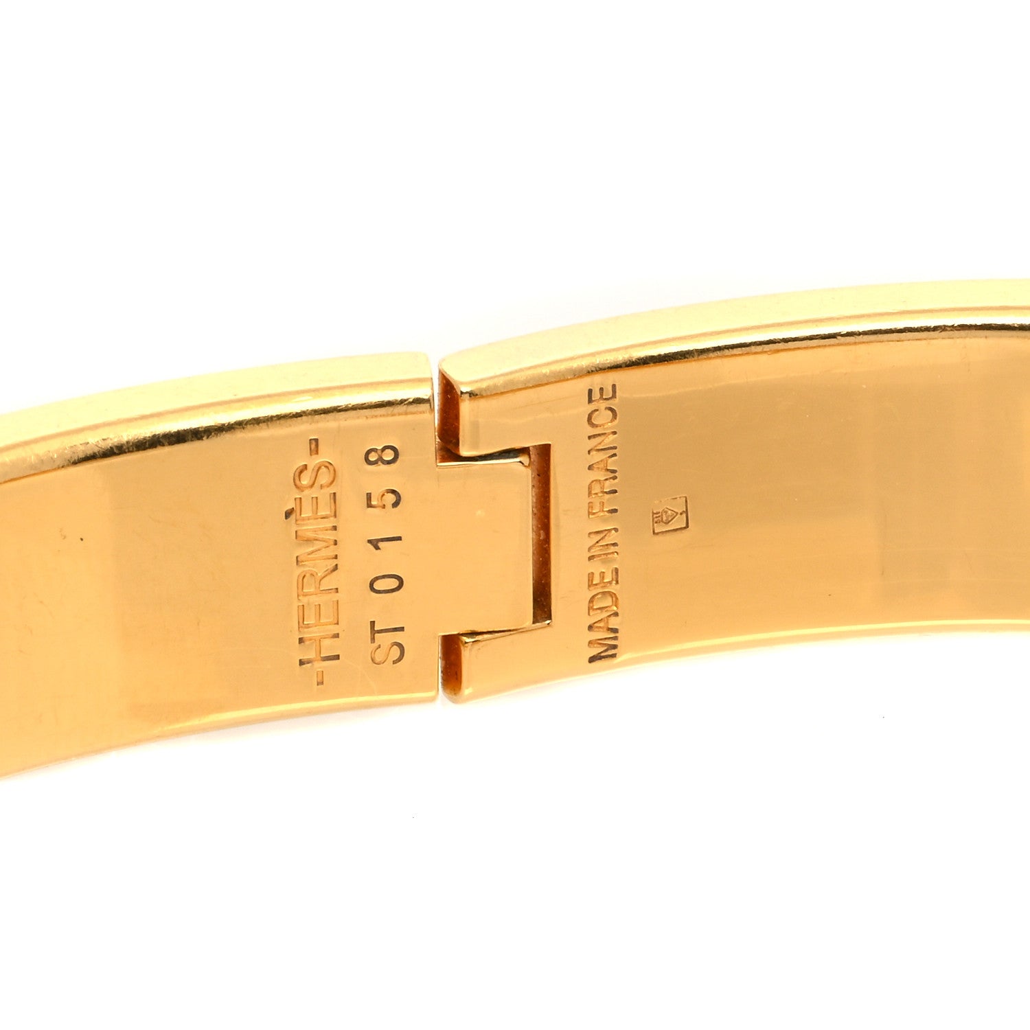 Hermes Enamel Narrow Clic Clac H Bracelet GM Black 4 of 7
