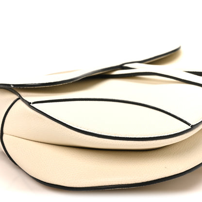 Christian Dior Grained Calfskin Saddle Bag White 8 of 9