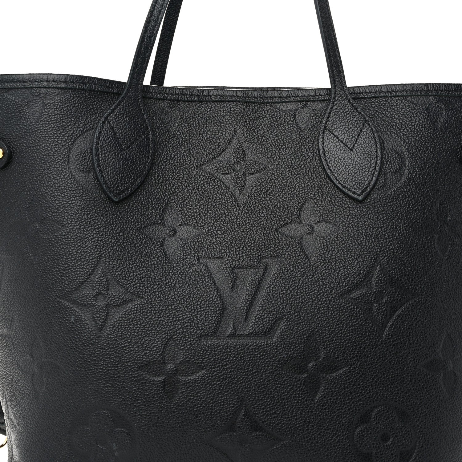 Louis Vuitton Empreinte Monogram Giant Neverfull MM Black 7 of 9