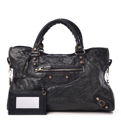 Balenciaga Agneau Giant 12 Rose Gold Hardware City Dark Night 1 of 16