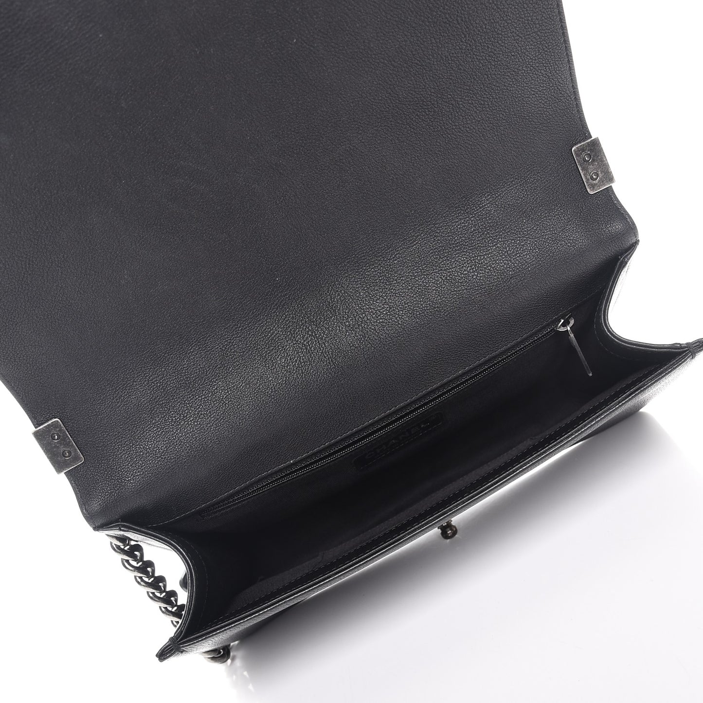 Calfskin Quilted New Medium Boy Flap Black