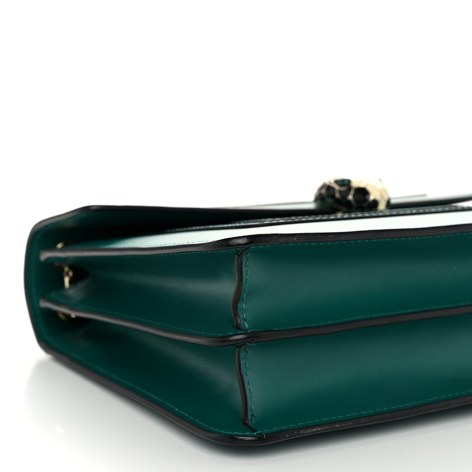 Bulgari Calfskin Serpenti Forever Shoulder Bag Emerald Green 10 of 11