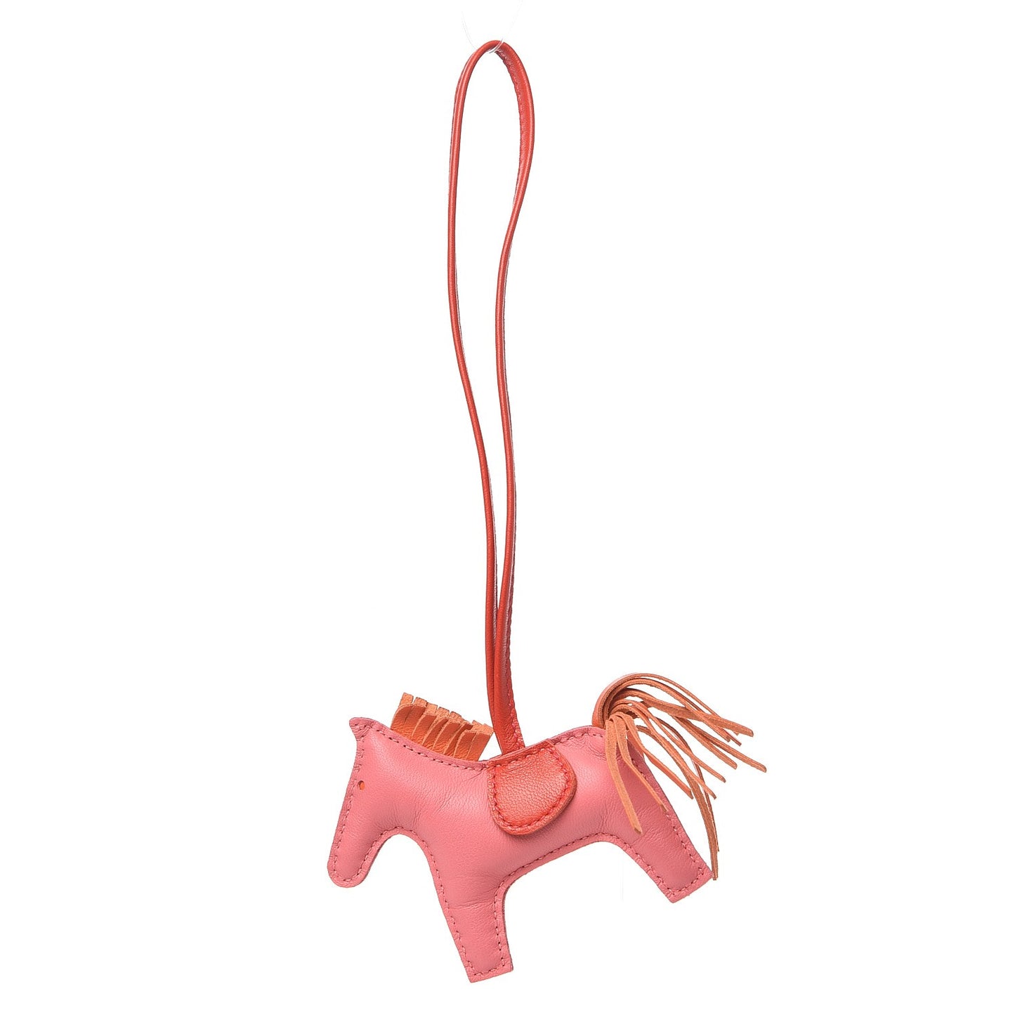 Milo Lambskin Grigri Rodeo Bag Charm PM Rose Azalee Orange Poppy Rouge Indien