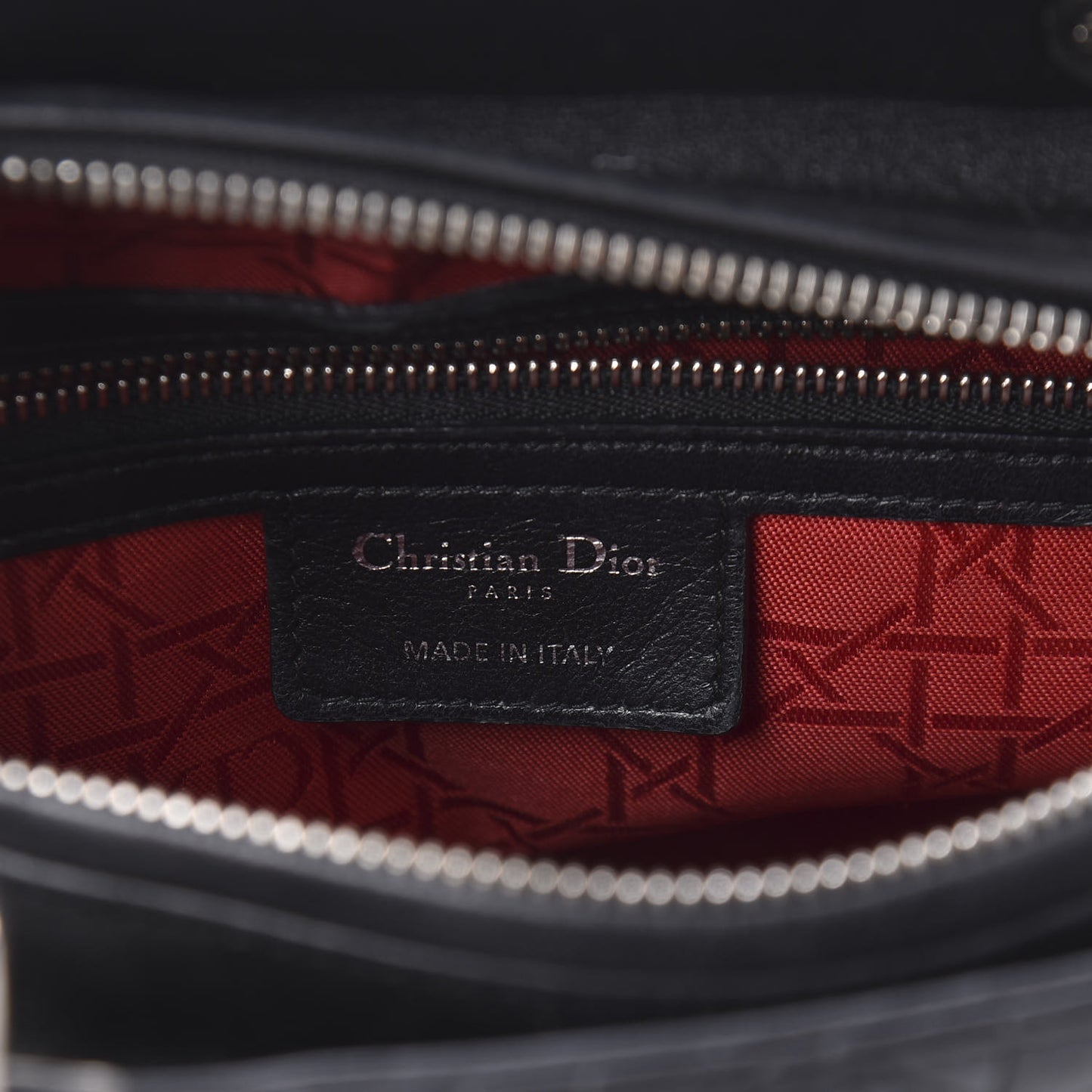 Lambskin Cannage Medium Lady Dior Black