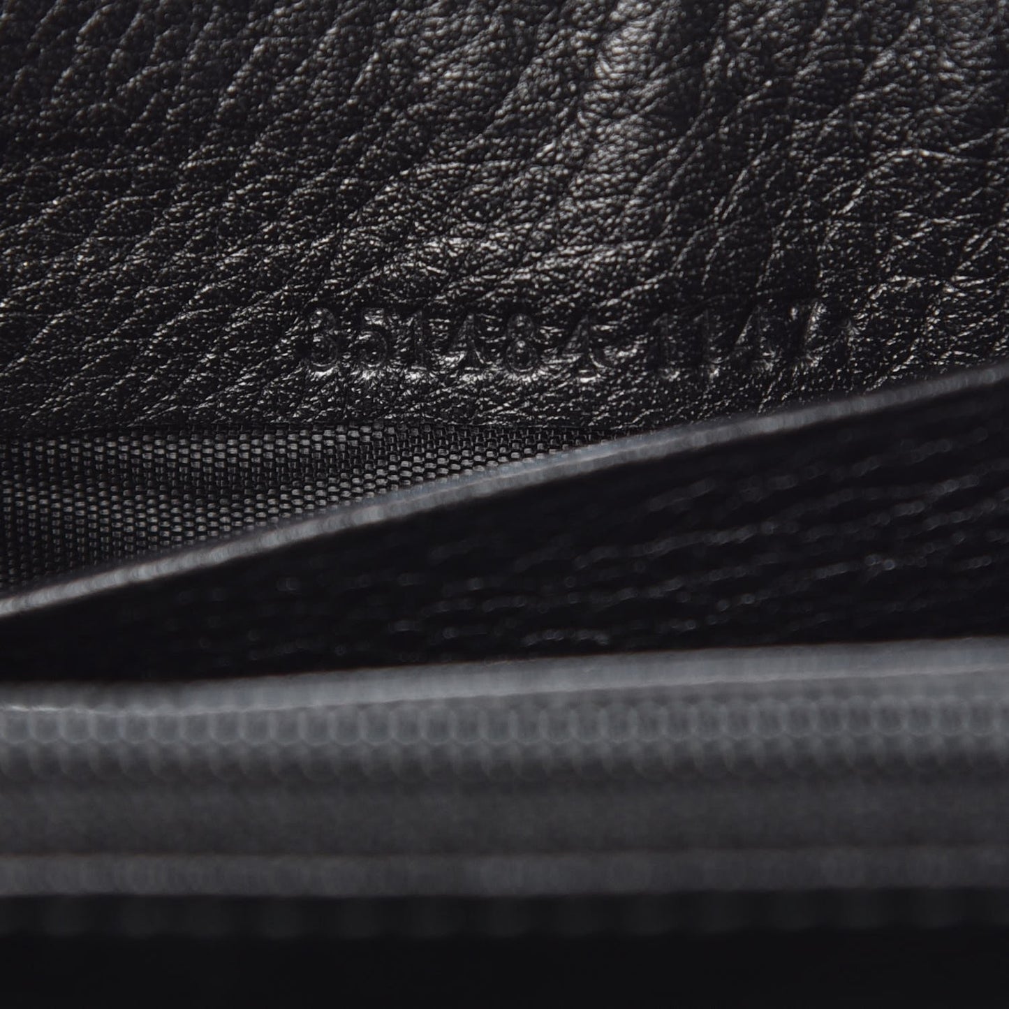 Pebbled Calfskin Studded Soho Compact Disco Zip Around Wallet Black