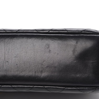 Chanel Lambskin Quilted Shoulder Bag Navy Blue 17 of 18