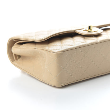 Chanel Caviar Quilted Medium Double Flap Beige Clair 6 of 10